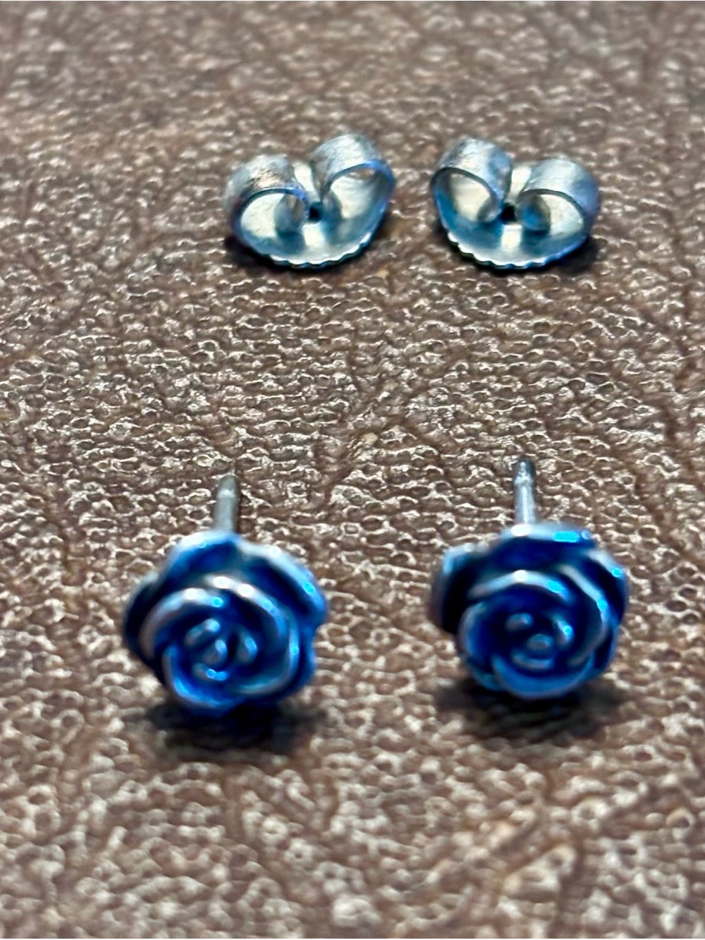 James Avery Small Rose Bud Earrings Sterling Silver